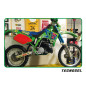 TECNOSEL (BLACKBIRD) KOMPLET NAKLEJEK (OKLEIN) KAWASAKI KX 125/250 '92-'93, REPLICA TEAM KAWASAKI '93 KOLOR ZIELONY/ NIEBIESKI