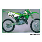 TECNOSEL (BLACKBIRD) KOMPLET NAKLEJEK (OKLEIN) KAWASAKI KX 125/250 '99-'02, REPLICA OEM KAWASAKI '00 KOLOR ZIELONY/CZARNY