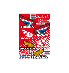 TECNOSEL (BLACKBIRD) KOMPLET NAKLEJEK (OKLEIN) REKLAMOWYCH, LOGO HONDA VINTAGE