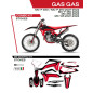 UFO KOMPLET NAKLEJEK (OKLEIN) GAS GAS MC 125 '21-'22; MC 250 '22; MCF 250/350/450 '21-'22 STOKES KOLOR CZARNY - WYPRZEDAŻ