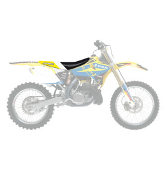 BLACKBIRD WYPRZEDAŻ POKROWIEC / POSZYCIE NA SIEDZENIE SUZUKI RM 125/250 '01-'23 DREAM 4 KOLOR CZARNY ŻÓŁTY BIAŁY
