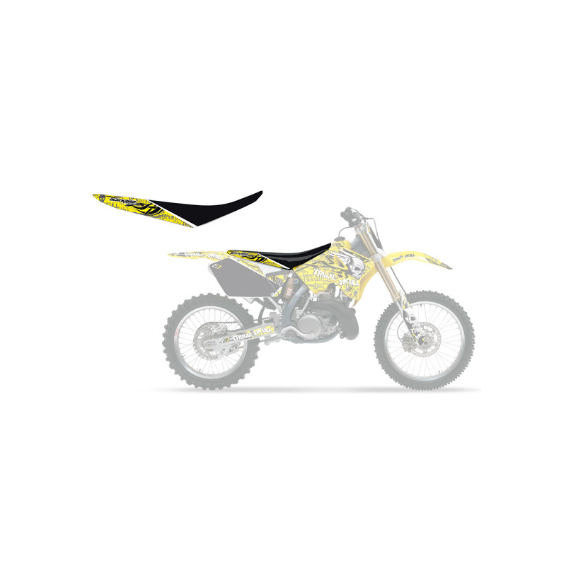 BLACKBIRD WYPRZEDAŻ POKROWIEC / POSZYCIE NA SIEDZENIE SUZUKI RMZ 450 '08-'17 (11) TRIBAL SKULL