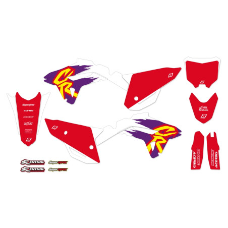 BLACKBIRD KOMPLET NAKLEJEK (OKLEIN) HONDA CRF 250R '22-'24, CRF 450R '21-'24 RETRO