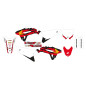BLACKBIRD KOMPLET NAKLEJEK (OKLEIN) HONDA CRF 250R '22-'24, CRF 450R '21-'24 RETRO KOLOR CZERWONY BIAŁY CZARNY