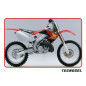 BLACKBIRD KOMPLET NAKLEJEK (OKLEIN) HONDA CR 125 '98-'99, CR 250R '97-'99 REPLICA OEM HONDA