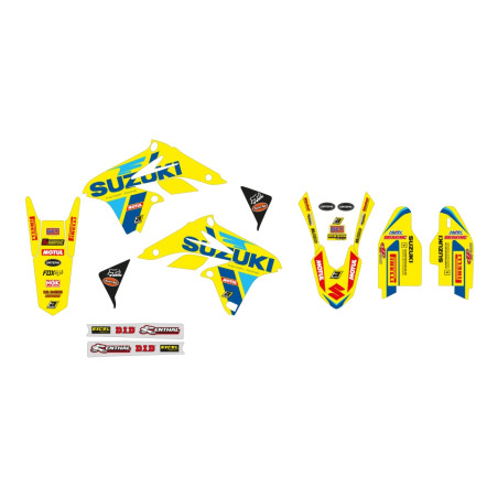BLACKBIRD KOMPLET NAKLEJEK (OKLEIN) SUZUKI RMZ 250 '10-'18 REPLICA SUZUKI KSRT RESTYLE 22
