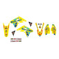 BLACKBIRD KOMPLET NAKLEJEK (OKLEIN) SUZUKI RMZ 250 '10-'18 REPLICA SUZUKI KSRT RESTYLE 22