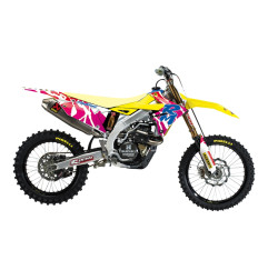 BLACKBIRD KOMPLET NAKLEJEK (OKLEIN) SUZUKI RMZ 250 '19-'24, RMZ 450 '18-'24 RETRO SUZUKI