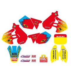 BLACKBIRD KOMPLET NAKLEJEK (OKLEIN) SUZUKI RM 125/250 '96-'00 REPLICA TEAM SUZUKI 1999