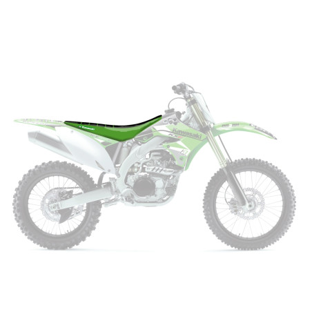BLACKBIRD WYPRZEDAŻ POKROWIEC / POSZYCIE NA SIEDZENIE KAWASAKI KXF 250/450 '06-'08 ZEBRA KOLOR CZARNY ZIELONY