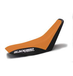 BLACKBIRD POKROWIEC / POSZYCIE NA SIEDZENIE KTM 4T '96-'99 (4 STROKE ALL MODELS) TRADITIONAL KOLOR CZARNY POMARAŃCZOWY