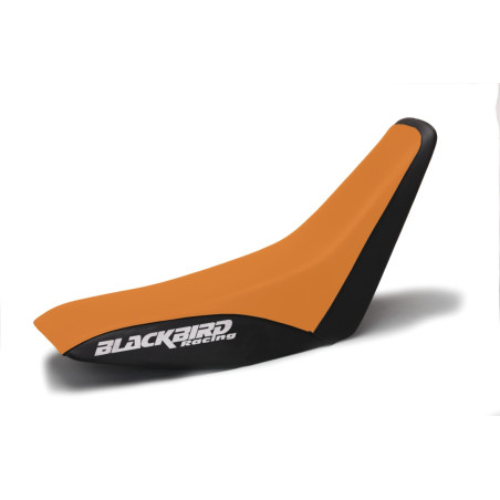 BLACKBIRD POKROWIEC / POSZYCIE NA SIEDZENIE KTM 4T '96-'99 (4 STROKE ALL MODELS) TRADITIONAL KOLOR CZARNY POMARAŃCZOWY