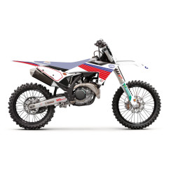BLACKBIRD KOMPLET NAKLEJEK (OKLEIN) KTM SX/SX-F '23-'24, EXC/EXC-F '24-'25 RETRO KOLOR BIAŁY NIEBIESKI CZERWONY