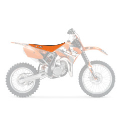 BLACKBIRD POKROWIEC / POSZYCIE NA SIEDZENIE KTM SX 85 '04-'12 DOUBLE GRIP 3 KOLOR CZARNY POMARAŃCZOWY
