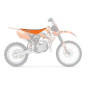 BLACKBIRD POKROWIEC / POSZYCIE NA SIEDZENIE KTM SX 85 '04-'12 DOUBLE GRIP 3 KOLOR CZARNY POMARAŃCZOWY
