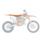 BLACKBIRD POKROWIEC / POSZYCIE NA SIEDZENIE KTM SX 85 '18-'23 DOUBLE GRIP 3 KOLOR POMARAŃCZOWY CZARNY