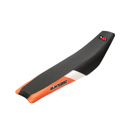 BLACKBIRD WYPRZEDAŻ POKROWIEC / POSZYCIE NA SIEDZENIE KTM SX 85 '18-'23 DREAM 4 KOLOR CZARNY POMARAŃCZOWY BIAŁY