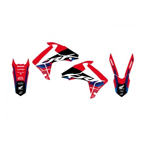 BLACKBIRD KOMPLET NAKLEJEK (OKLEIN) HONDA CRF 250R '14-'17, CRF 450R '13-'16 DREAM 5 KOLOR CZERWONY CZARNY