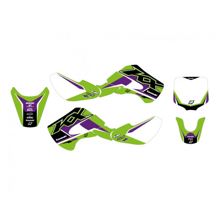 BLACKBIRD KOMPLET NAKLEJEK (OKLEIN) KAWASAKI KX 65 '00-'23 DREAM 5 KOLOR ZIELONY