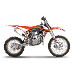 BLACKBIRD KOMPLET NAKLEJEK (OKLEIN) KTM SX 85 '13-'17 DREAM 5 KOLOR POMARAŃCZOWY CZARNY