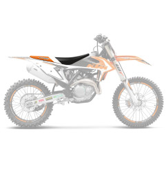 BLACKBIRD WYPRZEDAŻ POKROWIEC / POSZYCIE NA SIEDZENIE KTM SX/SXF '19-'22, EXC '20-'23 DREAM 4 KOLOR CZARNY POMARAŃCZOWY BIAŁY