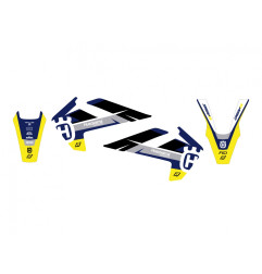 BLACKBIRD KOMPLET NAKLEJEK (OKLEIN) HUSQVARNA FC/TC '16-'18, TE/FE '17-'19 DREAM 5 KOLOR NIEBIESKI ŻÓŁTY