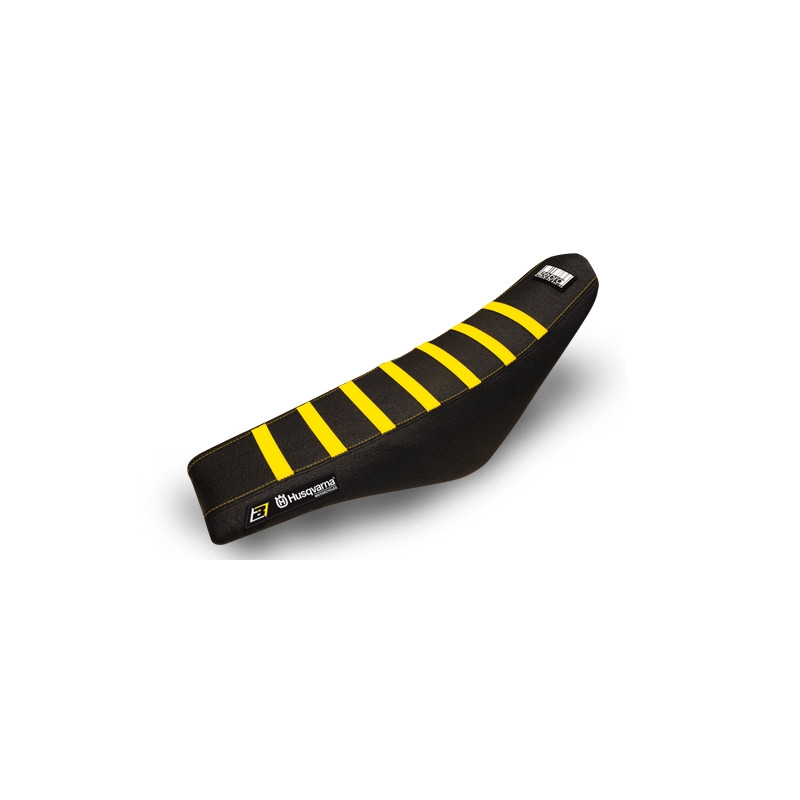 BLACKBIRD POKROWIEC / POSZYCIE NA SIEDZENIE HUSQVARNA FC/TC '14-'15, TE/FE '14-'16 ZEBRA KOLOR ŻÓŁTY CZARNY