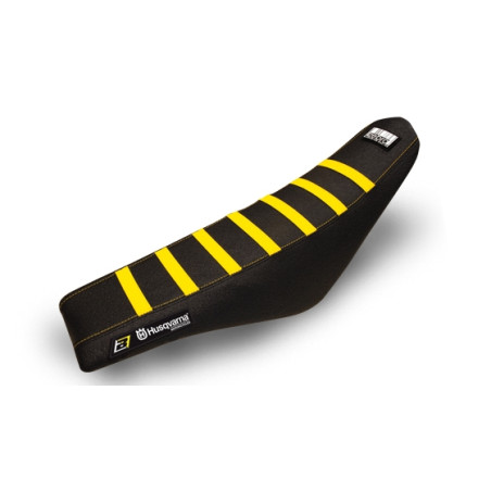 BLACKBIRD POKROWIEC / POSZYCIE NA SIEDZENIE HUSQVARNA FC/TC '14-'15, TE/FE '14-'16 ZEBRA KOLOR ŻÓŁTY CZARNY