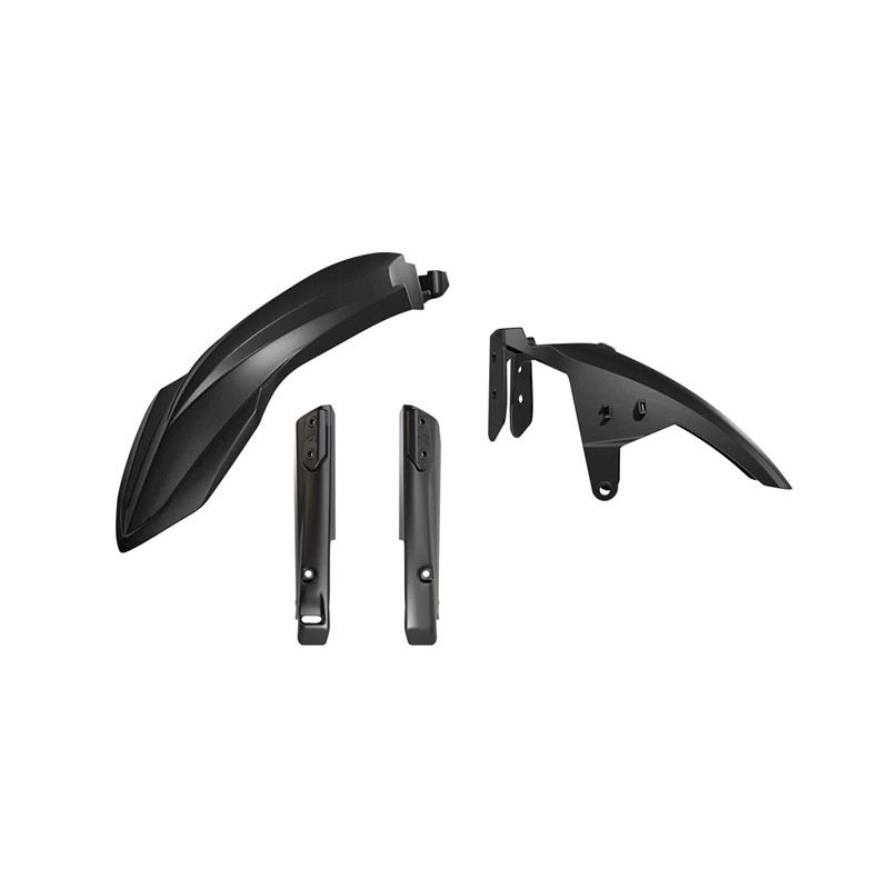 RACETECH (RTECH) KOMPLETNY BŁOTNIK PRZÓD Z OSŁONAMI TELESKOPÓW ( AMORTYZATORÓW ) YAMAHA T7 TENERE 700 '19-'24 KOLOR CZARNY