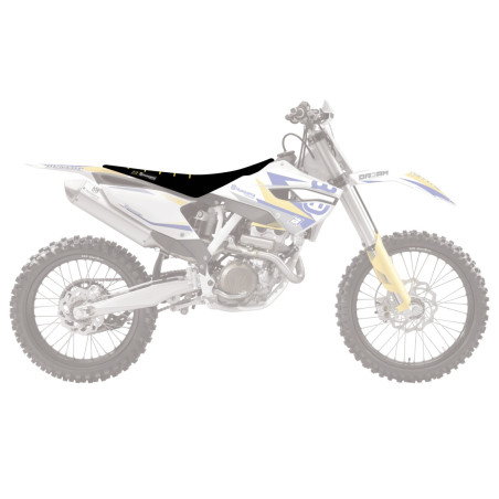 BLACKBIRD POKROWIEC / POSZYCIE NA SIEDZENIE HUSQVARNA FC/TC '14-'15, TE/FE '14-'16 ZEBRA KOLOR ŻÓŁTY CZARNY