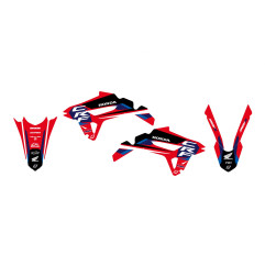 BLACKBIRD KOMPLET NAKLEJEK (OKLEIN) HONDA CRF 250R '22-'24, CRF 450R '21-'24 DREAM 5 KOLOR CZERWONY CZARNY BIAŁY