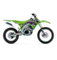 BLACKBIRD KOMPLET NAKLEJEK (OKLEIN) KAWASAKI KX 450F '09-'11 DREAM 5 KOLOR ZIELONY CZARNY