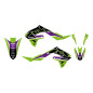 BLACKBIRD KOMPLET NAKLEJEK (OKLEIN) KAWASAKI KX 250F '21-'23, KX 450F '19-'24 DREAM 5 KOLOR ZIELONY CZARNY
