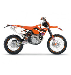 BLACKBIRD KOMPLET NAKLEJEK (OKLEIN) KTM EXC/EXC-F '05-'07, SX/SX-F '05-'06 DREAM 5 KOLOR POMARAŃCZOWY CZARNY
