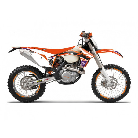 BLACKBIRD KOMPLET NAKLEJEK (OKLEIN) KTM SX/SX-F '11-'12, EXC/EXC-F '12-'13 DREAM 5 KOLOR POMARAŃCZOWY CZARNY