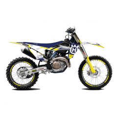 BLACKBIRD KOMPLET NAKLEJEK (OKLEIN) HUSQVARNA TC/FC '19-'22, TE/FE '20-'23 DREAM 5 KOLOR NIEBIESKI ŻÓŁTY