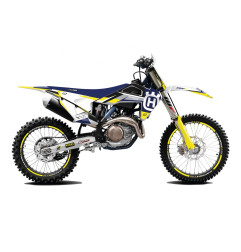 BLACKBIRD KOMPLET NAKLEJEK (OKLEIN) HUSQVARNA TC/FC '19-'22, TE/FE '20-'23 DREAM 5 CHROME EFX KOLOR NIEBIESKI ŻÓŁTY