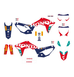 BLACKBIRD KOMPLET NAKLEJEK (OKLEIN) HONDA CRF 250R '18-'21, CRF 450R '17-'21, CRF 450X '17-'24 REPLICA TEAM HRC 25 HONDA