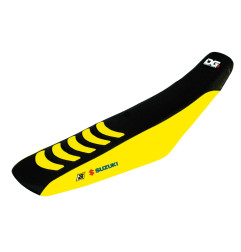 BLACKBIRD POKROWIEC / POSZYCIE NA SIEDZENIE SUZUKI RM 85 '02-'23 DOUBLE GRIP 3 KOLOR CZARNY ŻÓŁTY