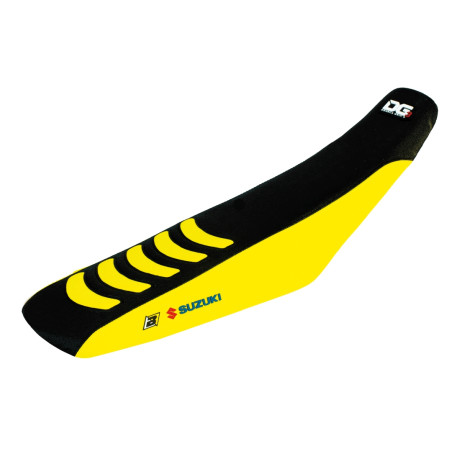 BLACKBIRD POKROWIEC / POSZYCIE NA SIEDZENIE SUZUKI RM 85 '02-'23 DOUBLE GRIP 3 KOLOR CZARNY ŻÓŁTY