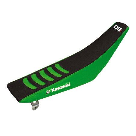 BLACKBIRD POKROWIEC / POSZYCIE NA SIEDZENIE KAWASAKI KX 85 '01-'13 DOUBLE GRIP 3 KOLOR CZARNY ZIELONY