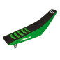 BLACKBIRD POKROWIEC / POSZYCIE NA SIEDZENIE KAWASAKI KX 85 '01-'13 DOUBLE GRIP 3 KOLOR CZARNY ZIELONY