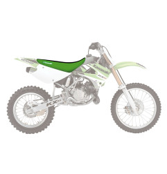BLACKBIRD POKROWIEC / POSZYCIE NA SIEDZENIE KAWASAKI KX 85 '01-'13 DOUBLE GRIP 3 KOLOR CZARNY ZIELONY