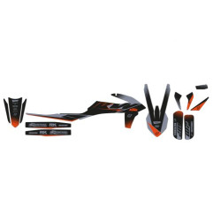 BLACKBIRD KOMPLET NAKLEJEK (OKLEIN) KTM SX/SX-F '19-'22, EXC/EXC-F '20-'23 KOLOR CZARNY SZARY MATT