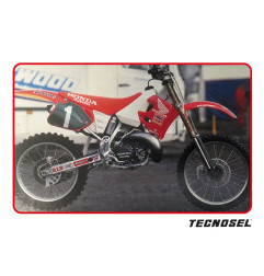 TECNOSEL (BLACKBIRD) KOMPLET NAKLEJEK (OKLEIN) HONDA CR 125 '93-'94, CR 250 '92-'94, REPLICA TEAM HONDA '92 KOLOR CZERWONY/BIAŁY
