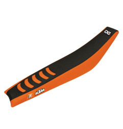 BLACKBIRD POKROWIEC / POSZYCIE NA SIEDZENIE KTM SX 85 '13-'17 DOUBLE GRIP 3 KOLOR CZARNY POMARAŃCZOWY