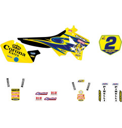 BLACKBIRD KOMPLET NAKLEJEK (OKLEIN) SUZUKI RM 125/250 '01-'24 REPLICA TEAM SUZUKI 2001