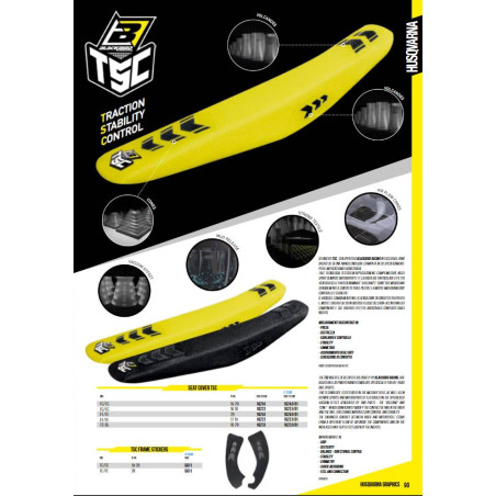 BLACKBIRD POKROWIEC / POSZYCIE NA SIEDZENIE HUSQVARNA FC/TC '16-'18, TE/FE '17-'19 TSC KOLOR CZARNY
