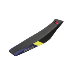 BLACKBIRD WYPRZEDAZ POKROWIEC / POSZYCIE NA SIEDZENIE HUSQVARNA TC 85 '18-'24 DREAM 4 KOLOR CZARNY NIEBIESKI ŻÓŁTY
