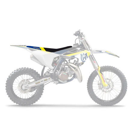 BLACKBIRD WYPRZEDAZ POKROWIEC / POSZYCIE NA SIEDZENIE HUSQVARNA TC 85 '18-'24 DREAM 4 KOLOR CZARNY NIEBIESKI ŻÓŁTY